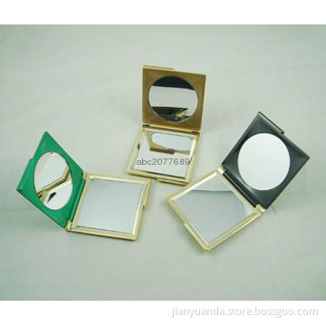 Double sided pocket makeup mirror with 1X & 2X mirror